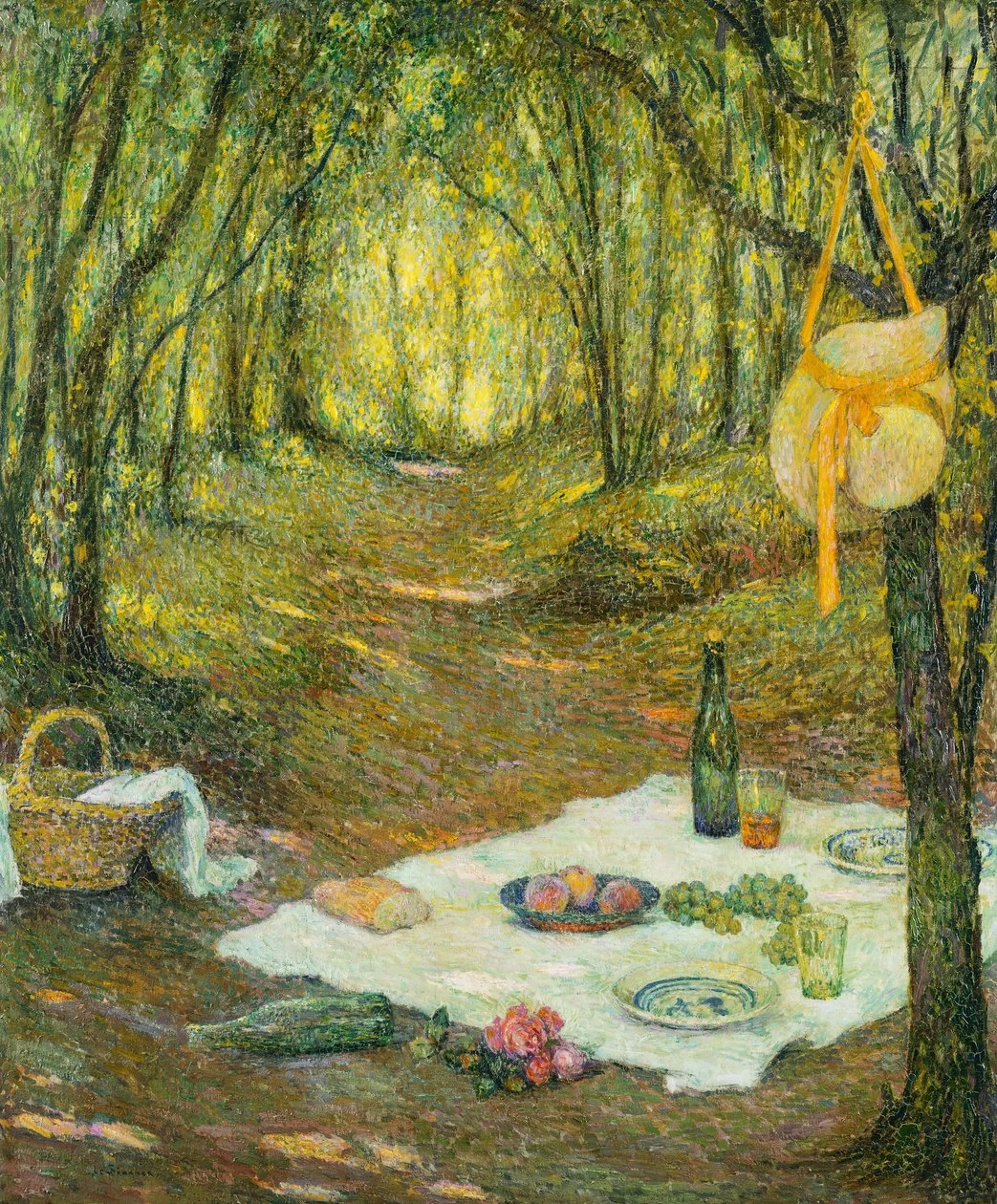 Henri Le Sidaner - Il picnic nel bosco, Gerberoy